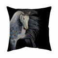 Begin Home Decor 26 x 26 in. Abstract Horse-Double Sided Print Indoor Pillow 5541-2626-AN219